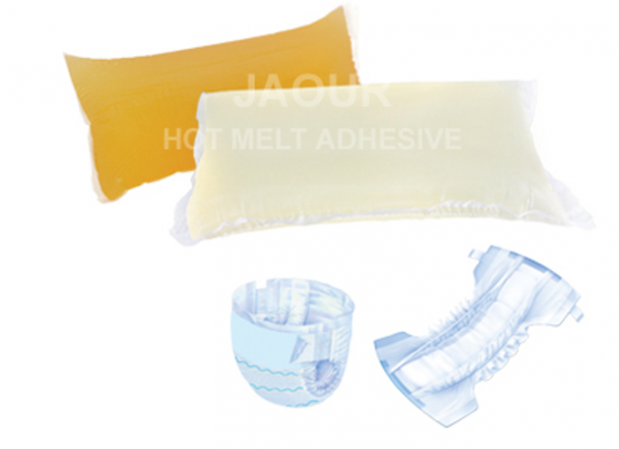 Συνθετική ρητίνης λαστιχένια κόλλα πετσετών PSA πανών υγειονομική με το διαφανές χρώμα 0