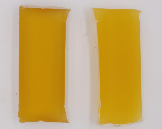 Κίτρινη διαφανής στερεά καυτή κόλλα λειωμένων μετάλλων για τις υγιεινές πάνες μωρών προϊόντων 0